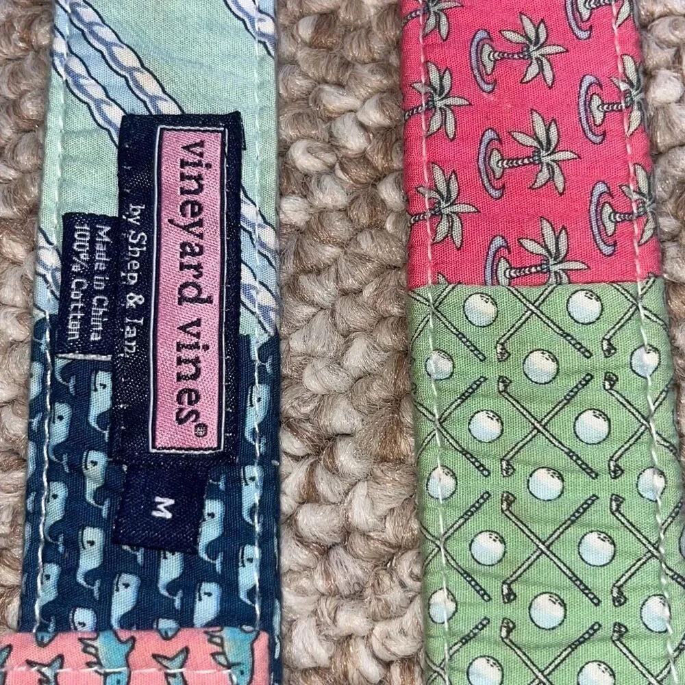 VINEYARD VINES D-RING PATCHWORK BELT WOMENS SIZE SMALL